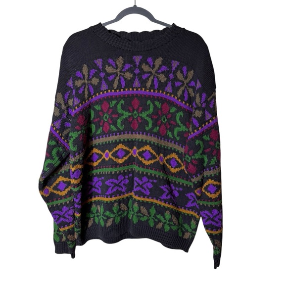 Vintage Dominic Maria 3D Grandpa Sweater Jumper Large Nordic Fair Isle Heritage - Picture 1 of 6